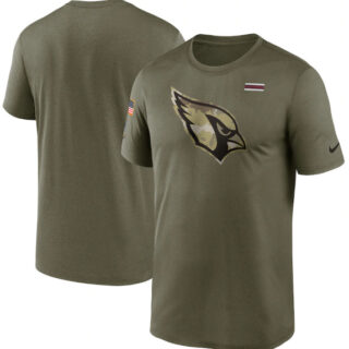 Men's Arizona Cardinals 2021 Olive Salute To Service Legend Performance T-Shirt