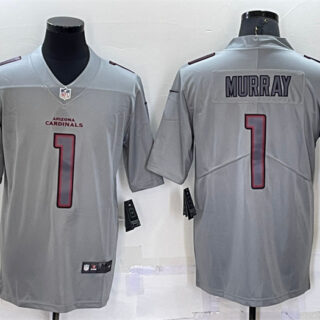 Men's Arizona Cardinals #1 Kyler Murray Grey Atmosphere Fashion Stitched Jersey