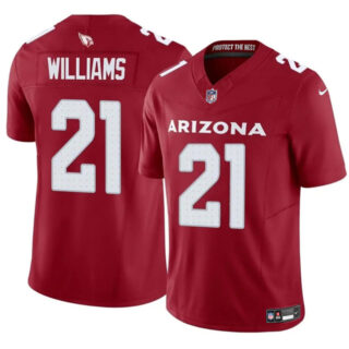 Men's Arizona Cardinals #21 Garrett Williams Red 2024 F.U.S.E. Vapor Untouchable Limited Stitched Jersey