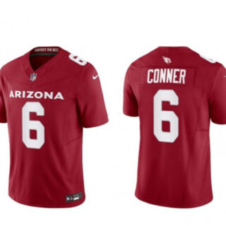 Men's Arizona Cardinals #6 James Conner Red 2023 F.U.S.E. Vapor Untouchable Limited Stitched Football Jersey