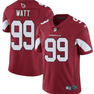 Men's Arizona Cardinals #99 J. J. Watt Red Vapor Limited Jersey Stitched 2021