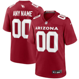 Men's Arizona Cardinals ACTIVE PLAYER Custom Red Stitched Game Football Jersey