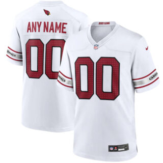 Men's Arizona Cardinals ACTIVE PLAYER Custom White Stitched Game Football Jersey