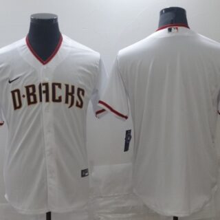 Men's Arizona Diamondback Blank White Stitched MLB Cool Base Nike Jersey