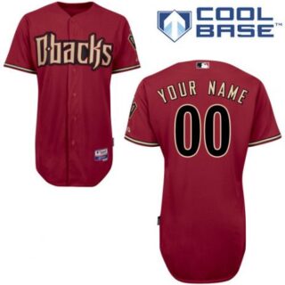 Men's Arizona Diamondbacks Red Customized Jersey