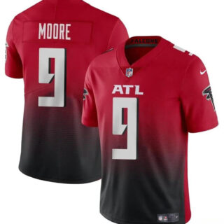 Men's Atlanta Falcons #9 Rondale Moore Red Black Vapor Untouchable Limited Stitched Football Jersey