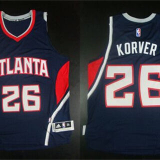 Men's Atlanta Hawks #26 Kyle Korver Navy Stitched Basketball Jersey