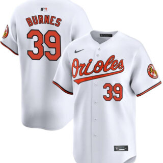 Men's Baltimore Orioles #39 Corbin Burnes White 2024 Home Limited Cool Base Stitched Baseball Jersey