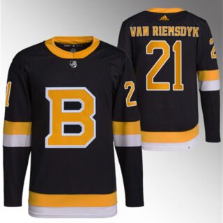 Men's Boston Bruins #21 James Van Riemsdyk Black Home Breakaway Stitched Jersey