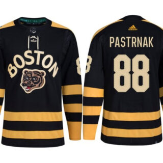 Men's Boston Bruins #88 David Pastrnak Black Classic Primegreen Stitched Jersey