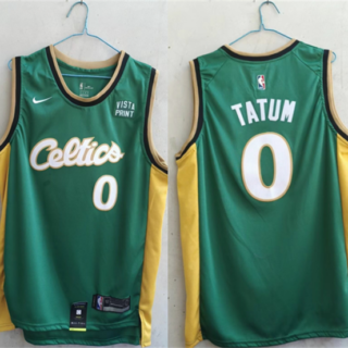 Men's Boston Celtics #0 Jayson Tatum Green Stitched Basketball Jersey