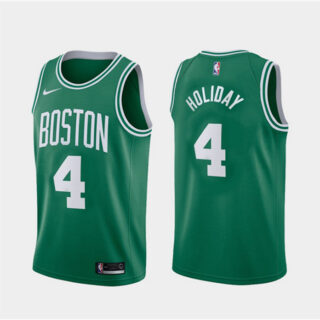 Men's Boston Celtics #4 Jrue Holiday Green 2023 Icon Edition Stitched Basketball Jersey