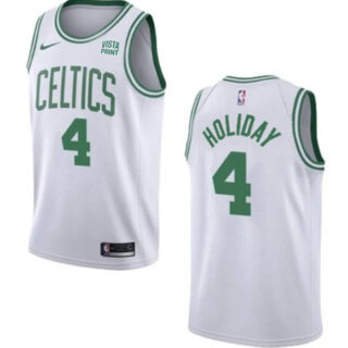 Men's Boston Celtics #4 Jrue Holiday White 2023 Association Edition Stitched Basketball Jersey