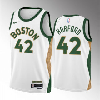 Men's Boston Celtics #42 Al Horford White 2023 24 City Edition Stitched Basketball Jersey