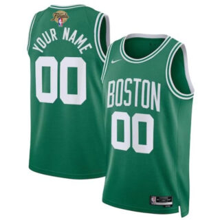 Men's Boston Celtics Active Player Custom Kelly Green 2024 Finals Icon Edition Stitched Basketball Jersey