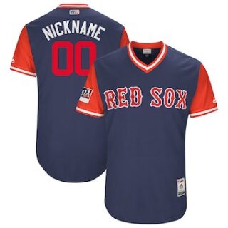 Men's Boston Red Sox Majestic Navy 2017 Players Weekend Authentic Custom Jersey