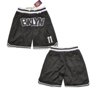 Men's Brooklyn Nets Black Mitchell&Ness Shorts (Run Small)