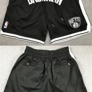 Men's Brooklyn Nets Black Shorts (Run Small)