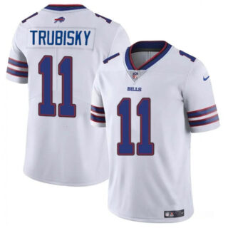 Men's Buffalo Bills #11 Mitch Trubisky White Vapor Untouchable Limited Stitched Football Jersey