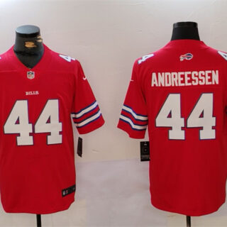 Men's Buffalo Bills #44 Joe Andreessen Red Vapor Untouchable Limited Stitched Jersey