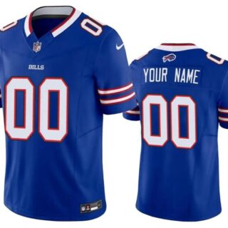 Men's Buffalo Bills Customized Blue 2023 F.U.S.E. Vapor Untouchable Limited Stitched Jersey
