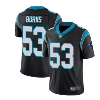 Men's Carolina Panthers #53 Brian Burns Black Vapor Untouchable Limited Stitched Jersey