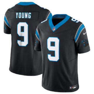 Men's Carolina Panthers #9 Bryce Young Black 2023 F.U.S.E. Vapor Untouchable Stitched Football Jersey