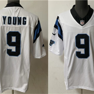 Men's Carolina Panthers #9 Bryce Young White 2023 F.U.S.E. Vapor Untouchable Stitched Football Jersey