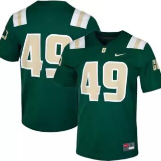 Men's Charlotte 49ers #49 Green Stitched Football Jersey