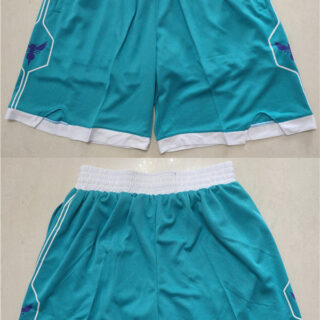 Men's Charlotte Hornets Aqua Mitchell & Ness Shorts (Run Small)