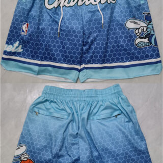 Men's Charlotte Hornets Teal Blue Shorts