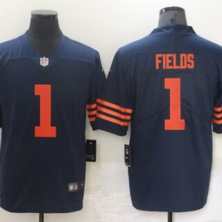 Men's Chicago Bears #1 Justin Fields 2021 Vapor Untouchable Stitched NFL Limited Jersey