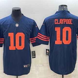 Men's Chicago Bears #10 Chase Claypool Navy Color Rush Limited Stitched Football Jersey