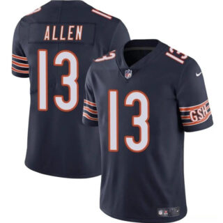 Men's Chicago Bears #13 Keenan Allen Navy Vapor Stitched Football Jersey