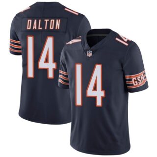 Men's Chicago Bears #14 Andy Dalton Navy Vapor untouchable Limited Stitched Jersey