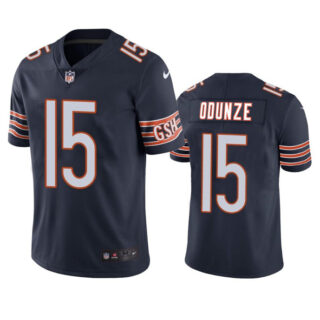 Men's Chicago Bears #15 Rome Odunze Navy 2024 Draft Vapor Stitched Football Jersey