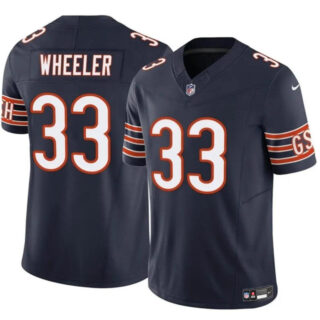 Men's Chicago Bears #33 Ian Wheeler Navy 2023 F.U.S.E. Vapor Stitched Football Jersey