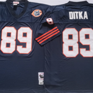 Men's Chicago Bears #89 DITKA Navy Limited Stitched JerseyS