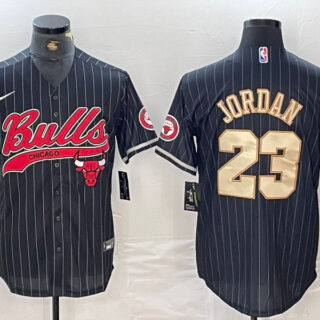 Men's Chicago Bulls #23 Michael Jordan Camo Cool Base Stitched Baseball Jerseys