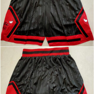 Men's Chicago Bulls Black Mitchell&Ness Shorts (Run Small)1