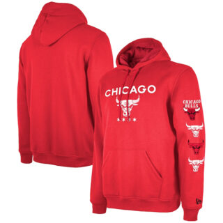 Men's Chicago Bulls Red 2023 24 City Edition Pullover Hoodie