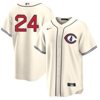 Men's Chicago Cubs #24 Cody Bellinger Cream Field Of Dreams Cool Base Stitched Baseball Jersey