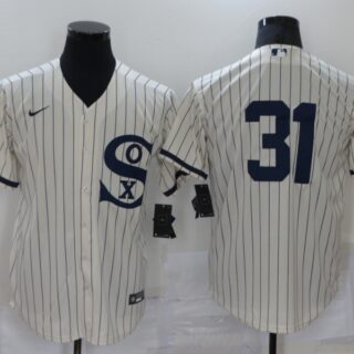 Men's Chicago White Sox #31 Liam Hendriks 2021 Cream Field of Dreams Cool Base Stitched Nike Jersey