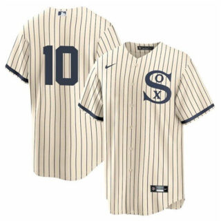 Men's Chicago White Sox Field of Dreams #10 Yoan Moncada Cool Base Jersey
