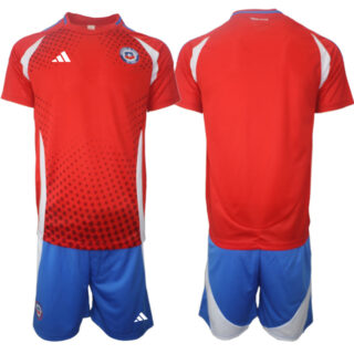 Men's Chile Custom 2024-25 Red Home Soccer Jerseys