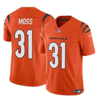 Men's Cincinnati Bengals #31 Zack Moss Orange 2024 F.U.S.E. Vapor Untouchable Limited Stitched Jersey