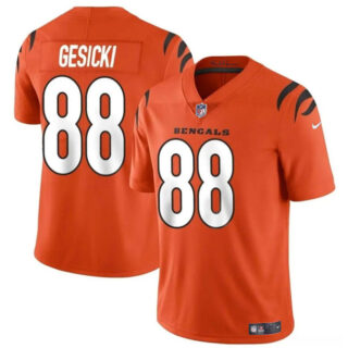 Men's Cincinnati Bengals #88 Mike Gesicki Orange Vapor Untouchable Limited Stitched Jersey
