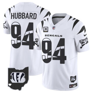 Men's Cincinnati Bengals #94 Sam Hubbard White F.U.S.E. With 2-Star C Patch Special Vapor Untouchable Limited Stitched Football Jerseys