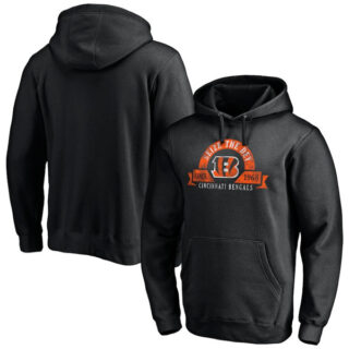 Men's Cincinnati Bengals Black Pullover HoodieS