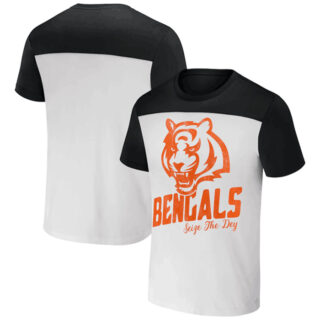 Men's Cincinnati Bengals Cream Black X Darius Rucker Collection Colorblocked T-Shirt